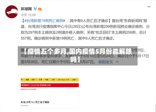 【疫情五个多月,国内疫情5月份能解除吗】