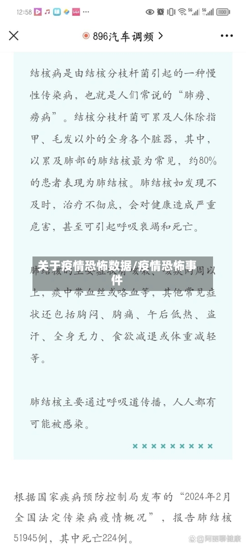 关于疫情恐怖数据/疫情恐怖事件
